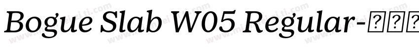 Bogue Slab W05 Regular字体转换